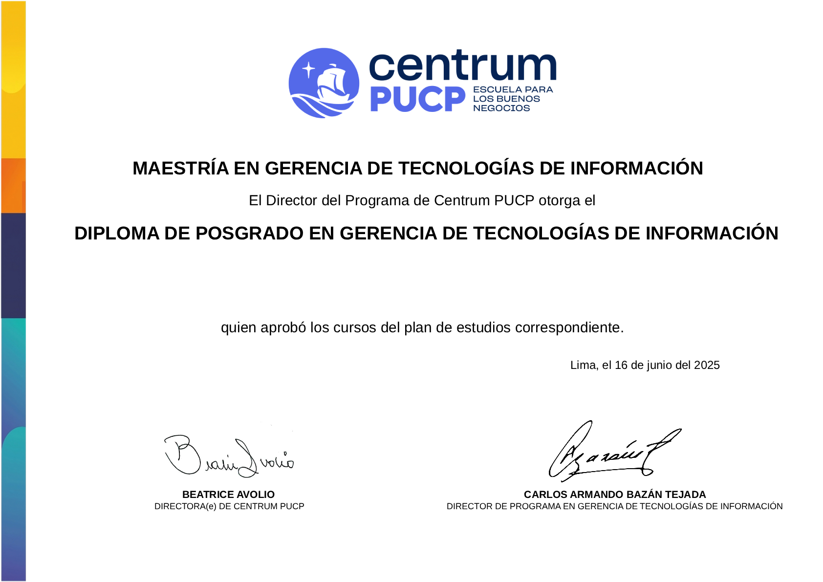 Diploma PUCP - Administración de la Energía